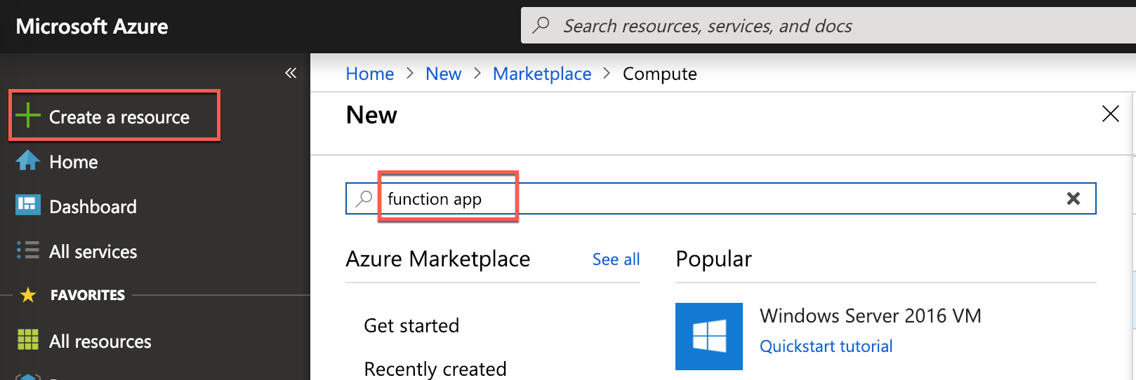 Creating an Azure Function App