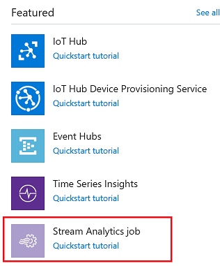 Create Stream Analytics Job_