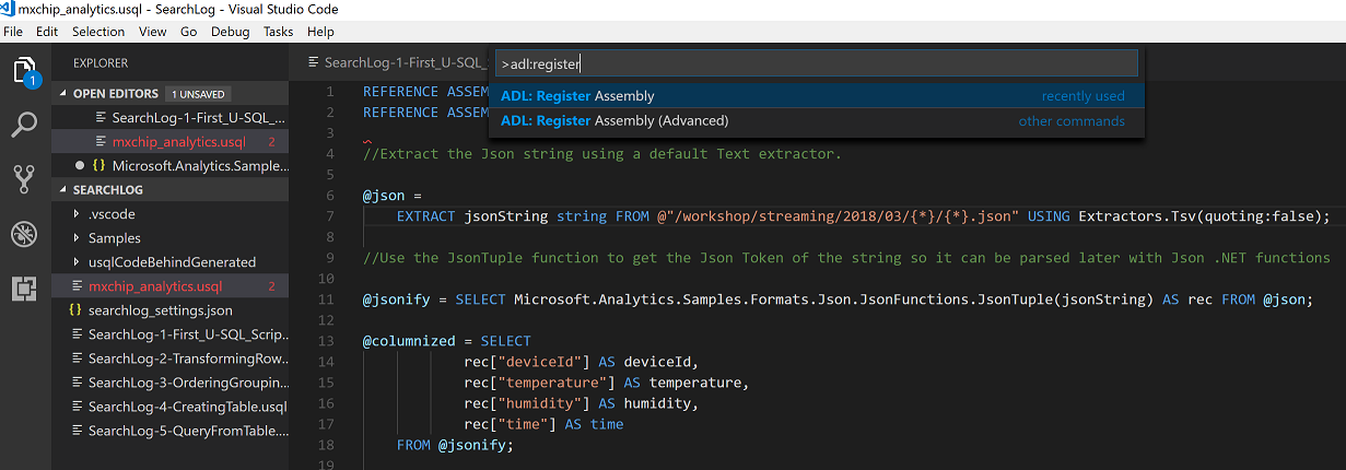 U-SQL Analytics_